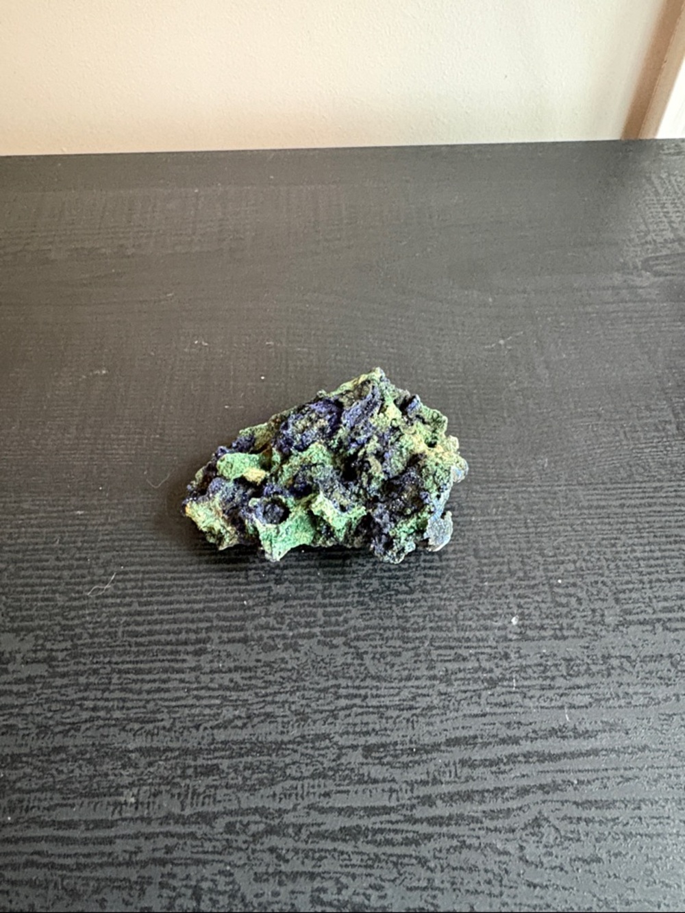 Azurite and malachite crystal